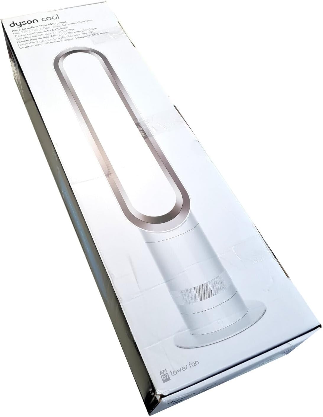 Dyson Cool AM07 - Ventilateur Tour Silencieux et Puissant 56 W - Blanc