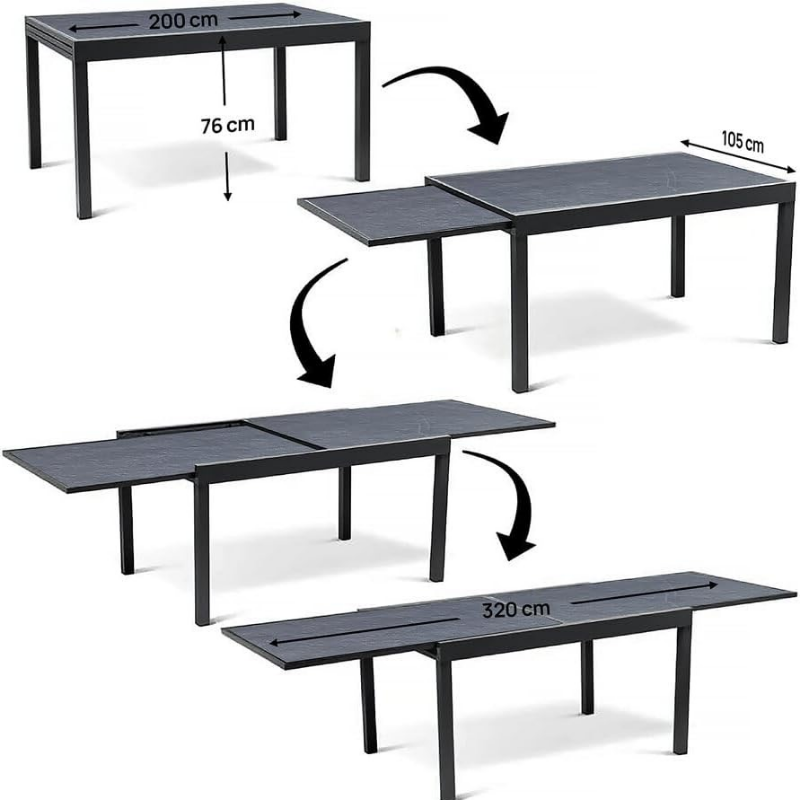 Table de Jardin Extensible – Convivialité et Modularité pour vos Extérieurs