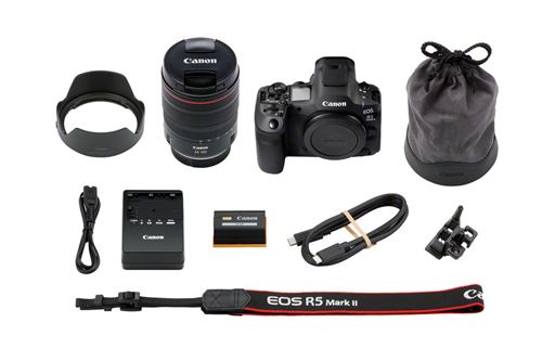 Canon EOS R5 II Noir + RF 24-105mm f/4 L IS USM – Performance et Polyvalence pour les Créateurs d’Exception