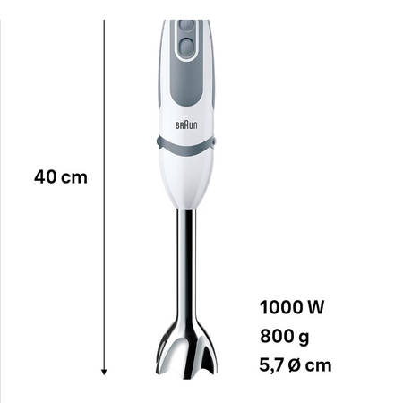 Braun Multiquick 5 - Mixeur Plongeant Polyvalent et Puissant
